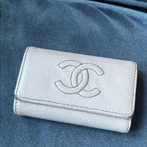 Authentic Chanel Leather Key Case. VTG.